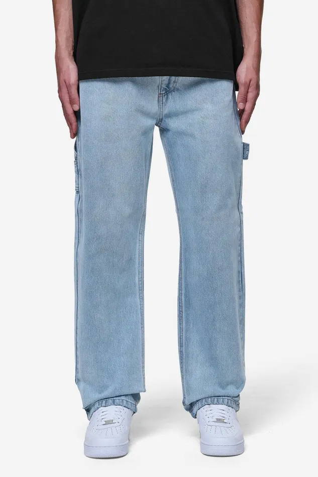 Men Pegador Jeans Daule Baggy Workwear Jeans Washed Light Blue Men Pegador Jeans Daule Baggy Workwear Jeans Washed Light Blue