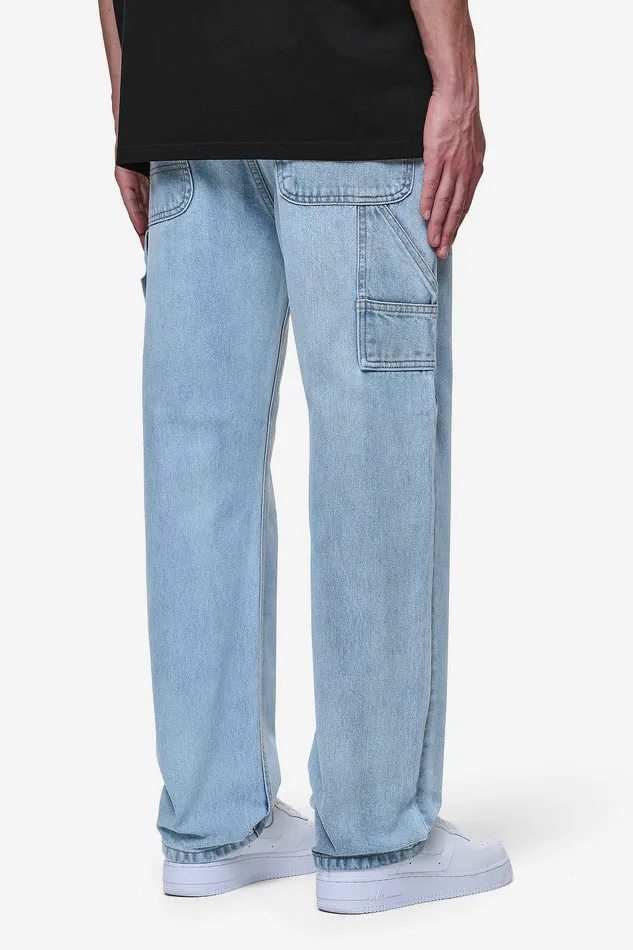 Men Pegador Jeans Daule Baggy Workwear Jeans Washed Light Blue Men Pegador Jeans Daule Baggy Workwear Jeans Washed Light Blue