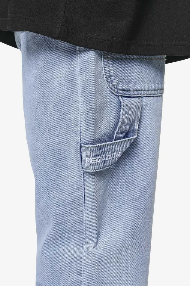 Men Pegador Jeans Daule Baggy Workwear Jeans Washed Light Blue Men Pegador Jeans Daule Baggy Workwear Jeans Washed Light Blue