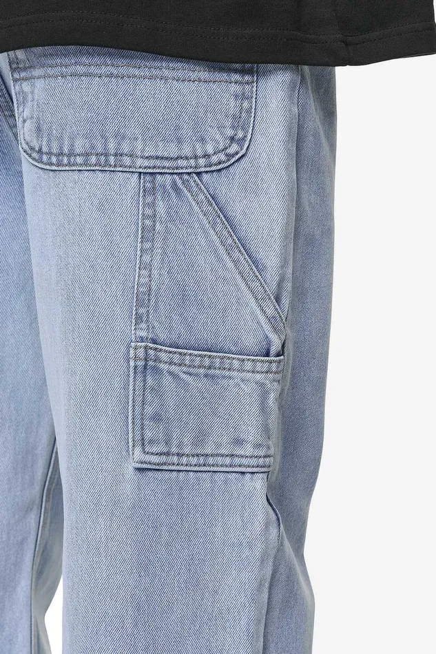 Men Pegador Jeans Daule Baggy Workwear Jeans Washed Light Blue Men Pegador Jeans Daule Baggy Workwear Jeans Washed Light Blue