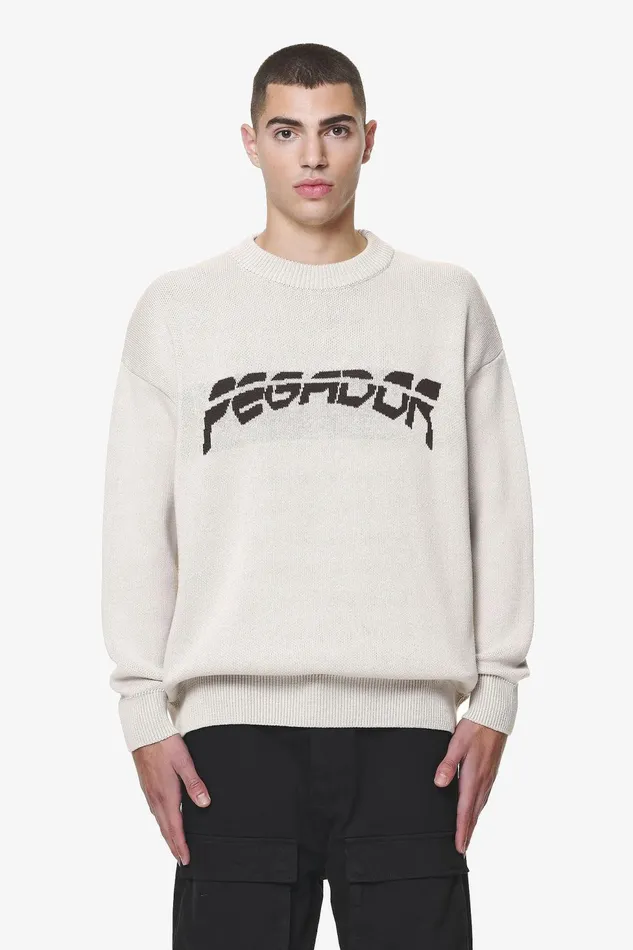 Men Pegador Knitwear Elaine Knit Sweater Dust Cream