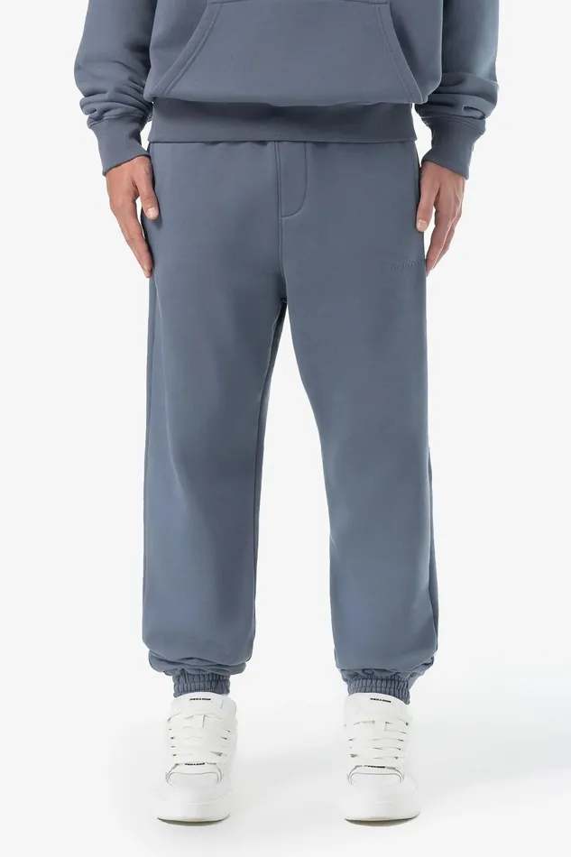 Men Pegador Pants and Joggers Logo Heavy Sweat Jogger Washed Shadow Blue Gum