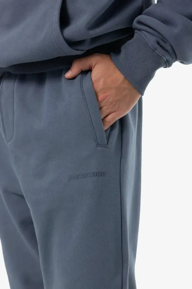 Men Pegador Pants and Joggers Logo Heavy Sweat Jogger Washed Shadow Blue Gum Men Pegador Pants and Joggers Logo Heavy Sweat Jogger Washed Shadow Blue Gum