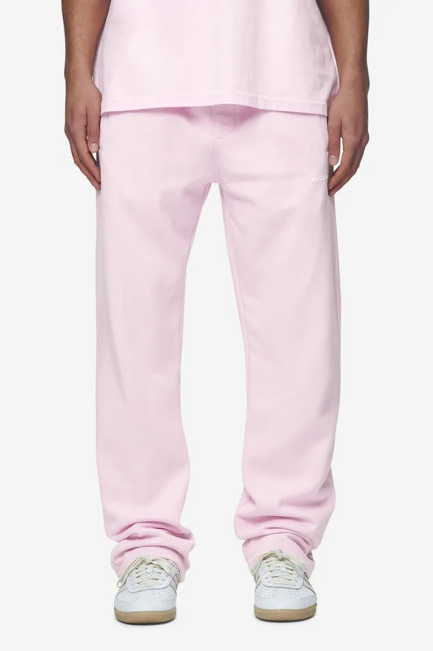 Men Pegador Pants and Joggers Logo Wide Sweat Pants Washed Bubblegum White Gum