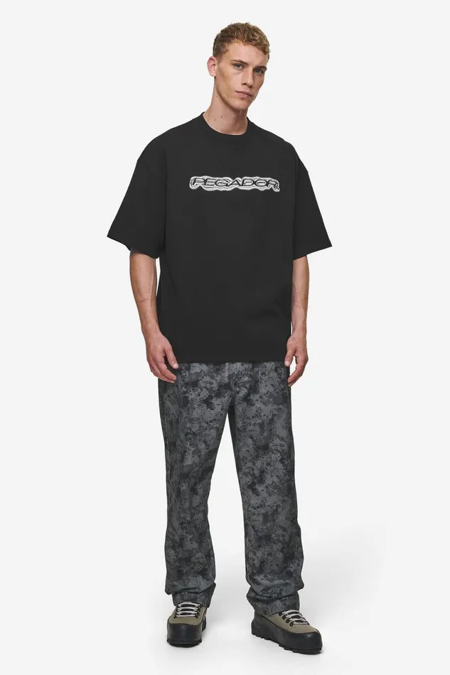 Men Pegador Pants and Joggers Rector Wide Pants Anthracite Black Men Pegador Pants and Joggers Rector Wide Pants Anthracite Black
