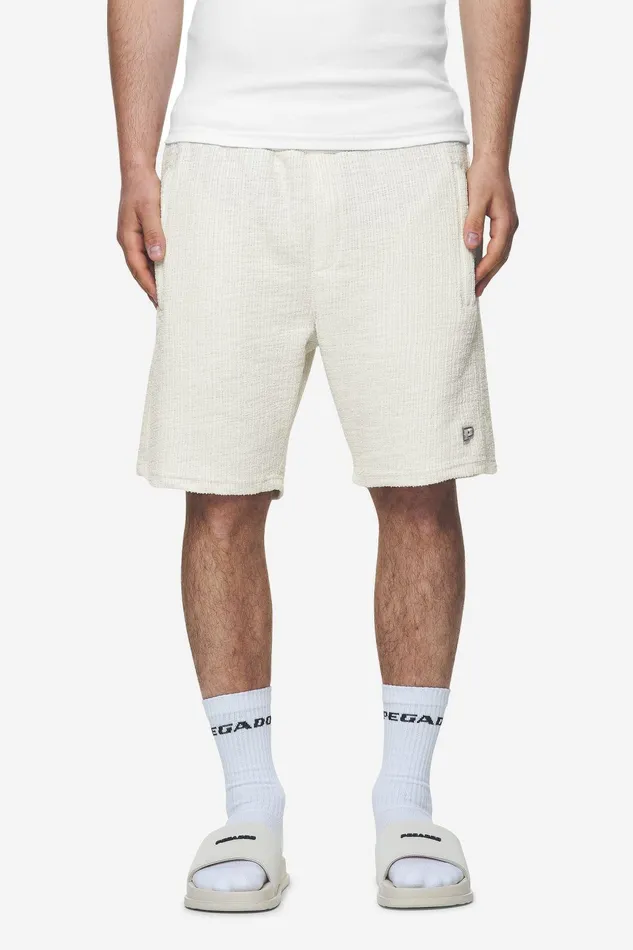 Men Pegador Shorts Libco Structured Knit Shorts Salty Cream