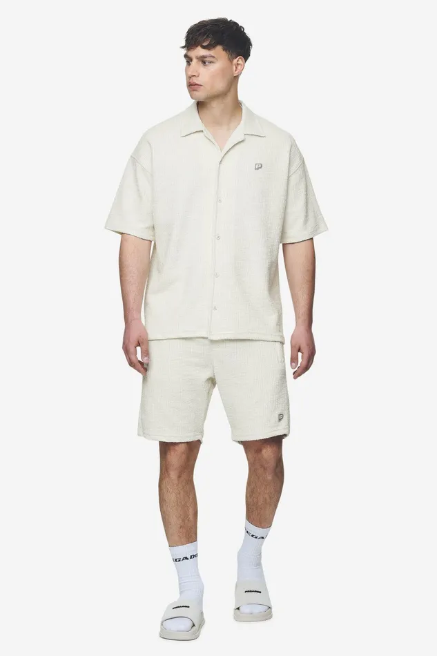Men Pegador Shorts Libco Structured Knit Shorts Salty Cream Men Pegador Shorts Libco Structured Knit Shorts Salty Cream