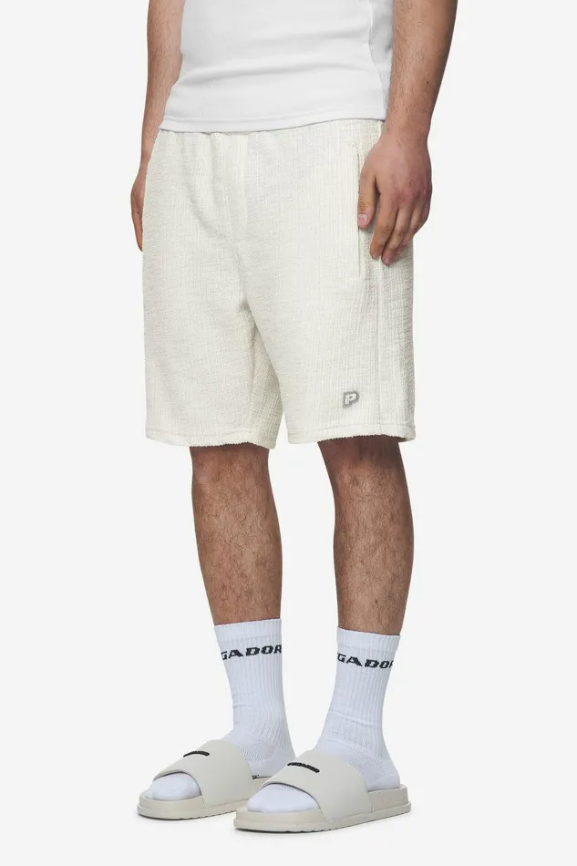 Men Pegador Shorts Libco Structured Knit Shorts Salty Cream Men Pegador Shorts Libco Structured Knit Shorts Salty Cream