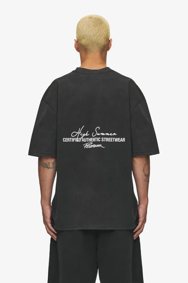 Men Pegador Tees Banberry Oversized Tee Vintage Black