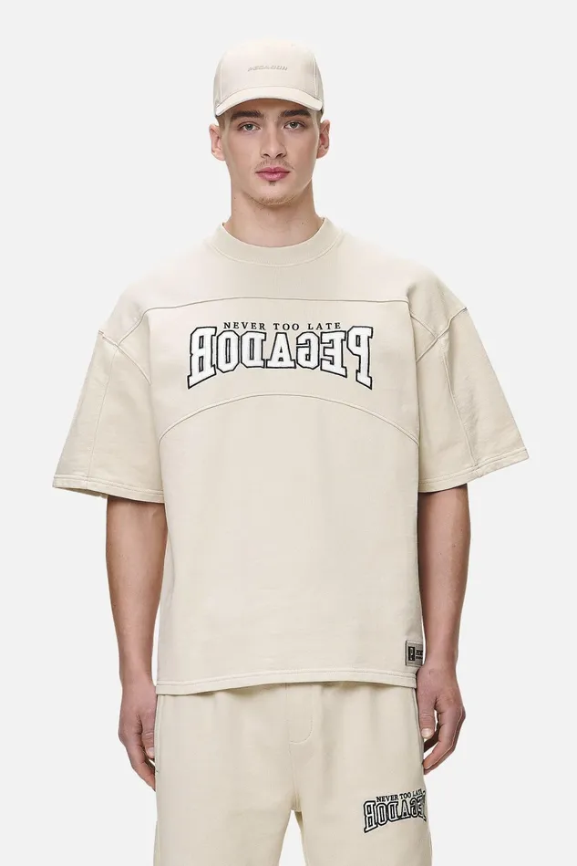 Men Pegador Tees Beech Terry Boxy Tee Washed Desert Sand