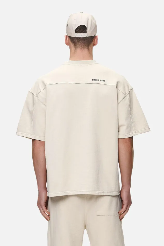 Men Pegador Tees Beech Terry Boxy Tee Washed Desert Sand Men Pegador Tees Beech Terry Boxy Tee Washed Desert Sand