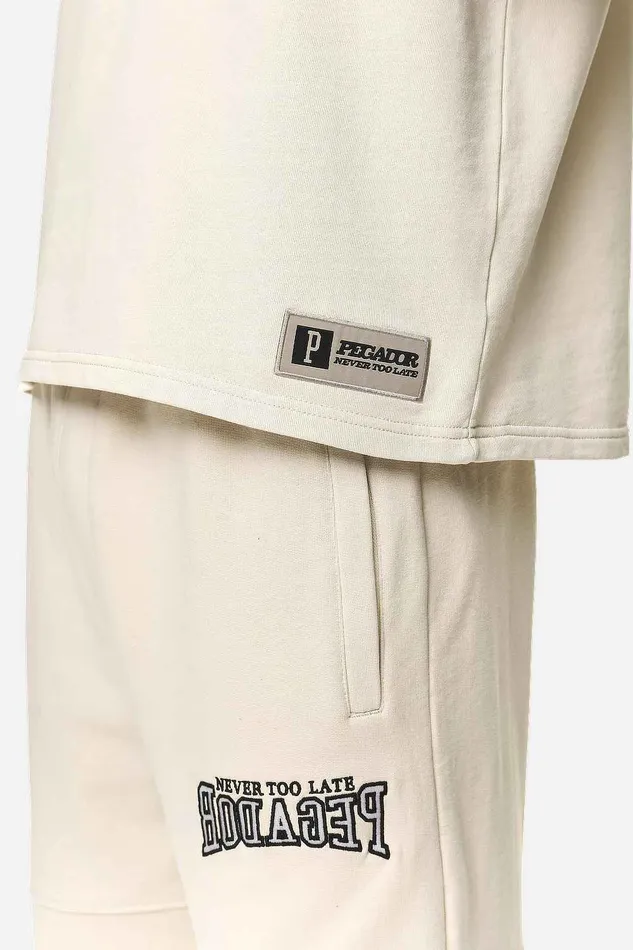 Men Pegador Tees Beech Terry Boxy Tee Washed Desert Sand Men Pegador Tees Beech Terry Boxy Tee Washed Desert Sand