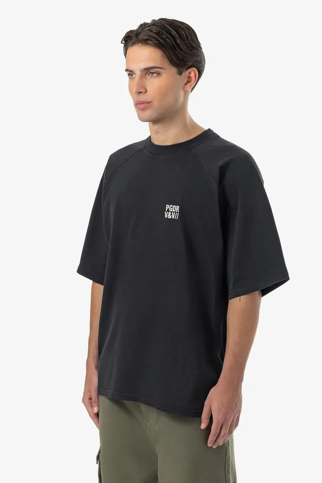 Men Pegador Tees Colt Boxy Raglan Tee Vintage Black Men Pegador Tees Colt Boxy Raglan Tee Vintage Black