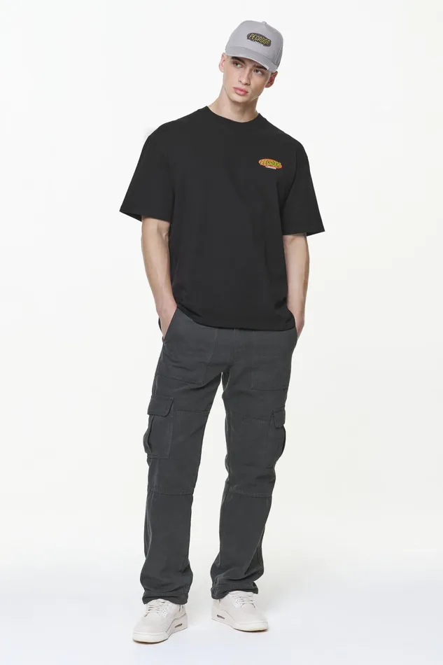 Men Pegador Tees Docks Oversized Tee Vintage Washed Onyx Black Men Pegador Tees Docks Oversized Tee Vintage Washed Onyx Black