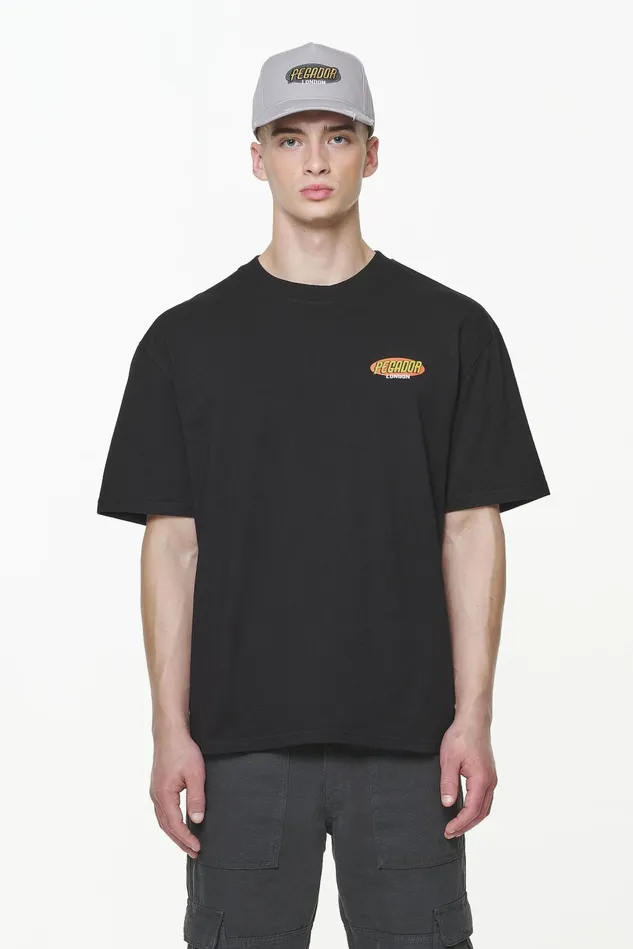 Men Pegador Tees Docks Oversized Tee Vintage Washed Onyx Black Men Pegador Tees Docks Oversized Tee Vintage Washed Onyx Black