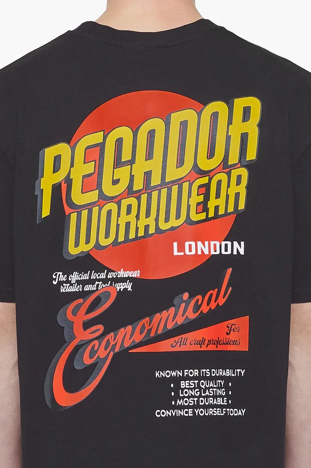 Men Pegador Tees Docks Oversized Tee Vintage Washed Onyx Black Men Pegador Tees Docks Oversized Tee Vintage Washed Onyx Black