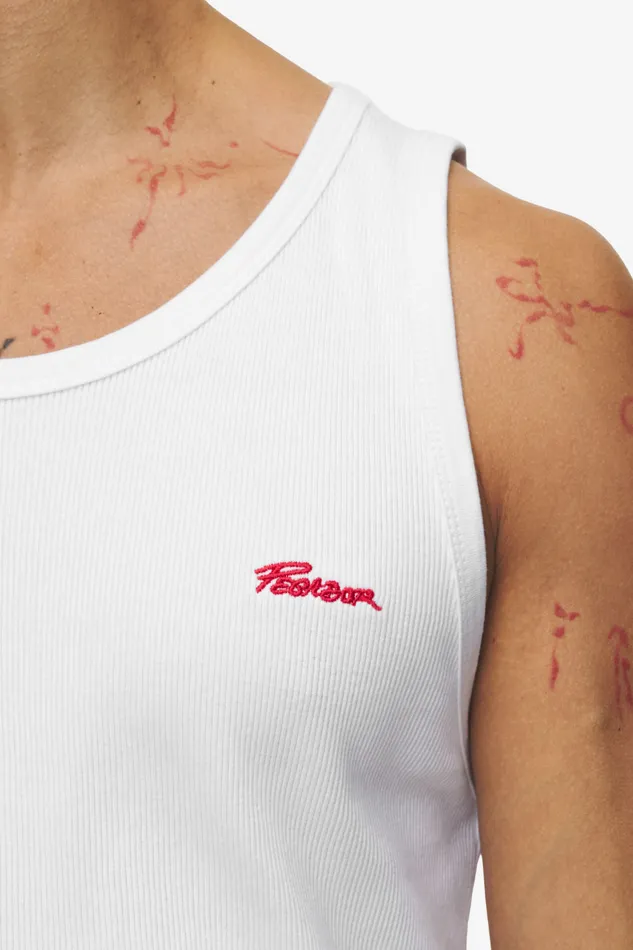 Men Pegador Tees Gino Rib Undershirt White Red Men Pegador Tees Gino Rib Undershirt White Red