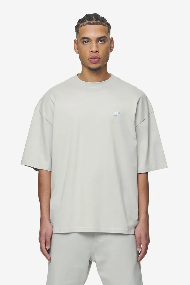 Men Pegador Tees Leono Boxy Tee Washed Pearl Grey Baby Blue