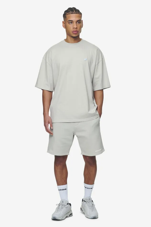 Men Pegador Tees Leono Boxy Tee Washed Pearl Grey Baby Blue Men Pegador Tees Leono Boxy Tee Washed Pearl Grey Baby Blue
