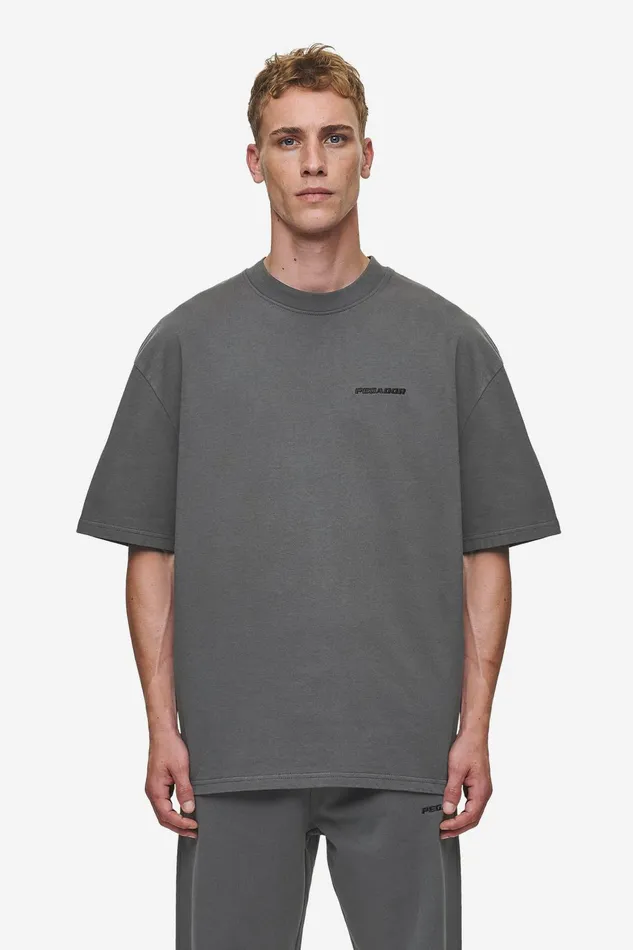 Men Pegador Tees Logo Oversized Tee Washed Anthracite
