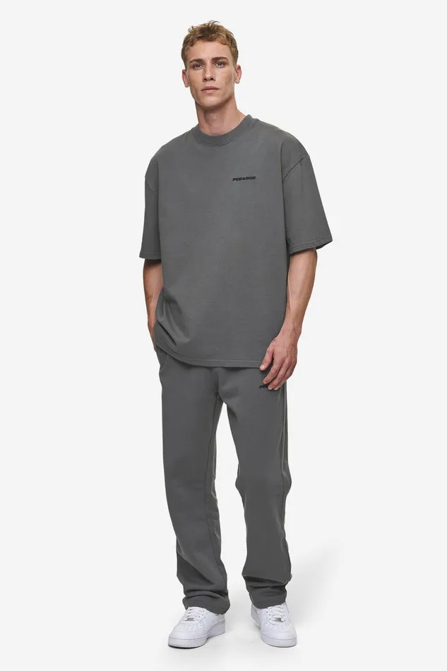 Men Pegador Tees Logo Oversized Tee Washed Anthracite Men Pegador Tees Logo Oversized Tee Washed Anthracite