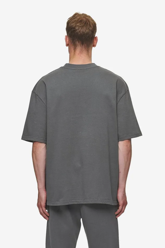 Men Pegador Tees Logo Oversized Tee Washed Anthracite Men Pegador Tees Logo Oversized Tee Washed Anthracite