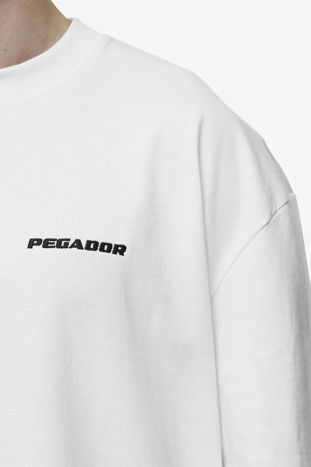 Men Pegador Tees Logo Oversized Tee White Men Pegador Tees Logo Oversized Tee White