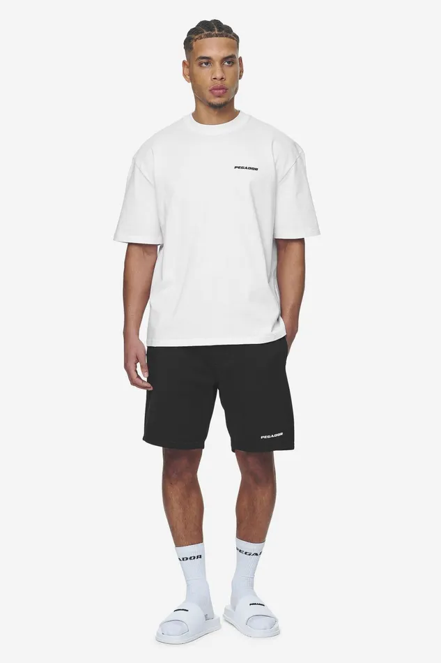 Men Pegador Tees Logo Oversized Tee White Black Gum Men Pegador Tees Logo Oversized Tee White Black Gum