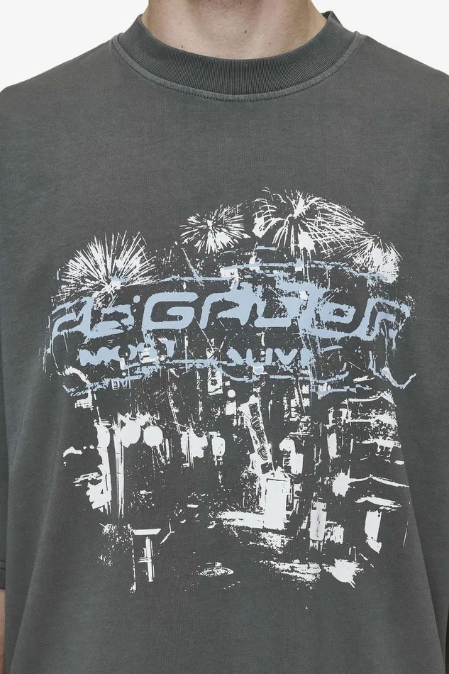 Men Pegador Tees Macon Boxy Tee Washed Anthracite Men Pegador Tees Macon Boxy Tee Washed Anthracite