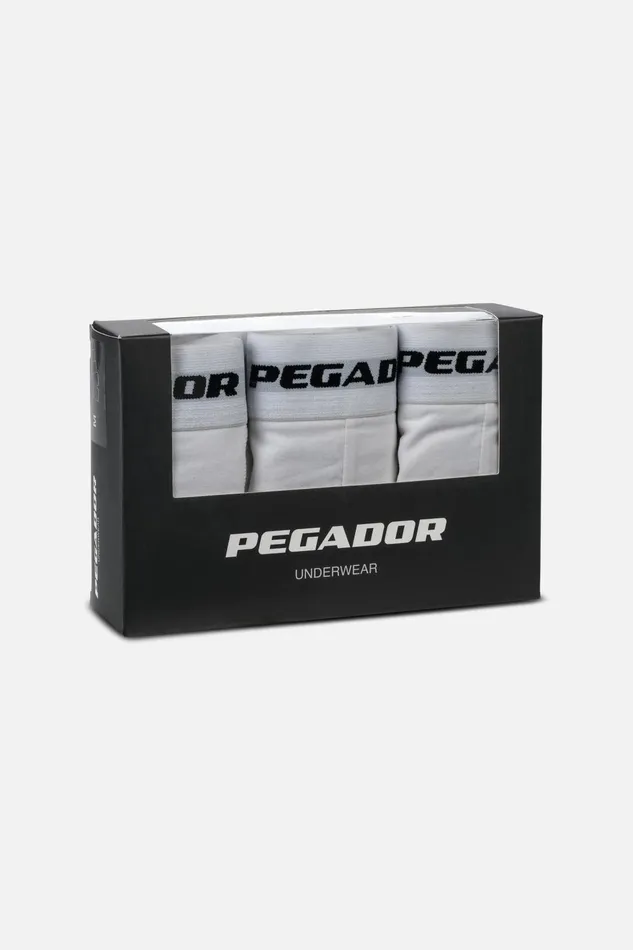 Men Pegador Underwear Camino Boxershorts Single Logo 3 Pack White White Men Pegador Underwear Camino Boxershorts Single Logo 3 Pack White White