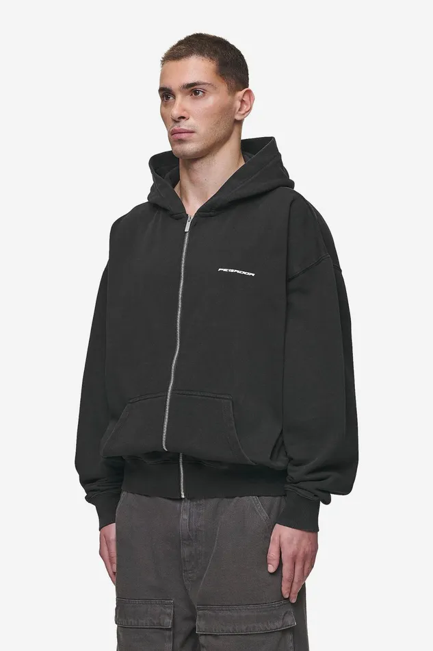 Men Pegador Zip Hoodies Dubose Oversized Sweat Jacket Vintage Black Men Pegador Zip Hoodies Dubose Oversized Sweat Jacket Vintage Black