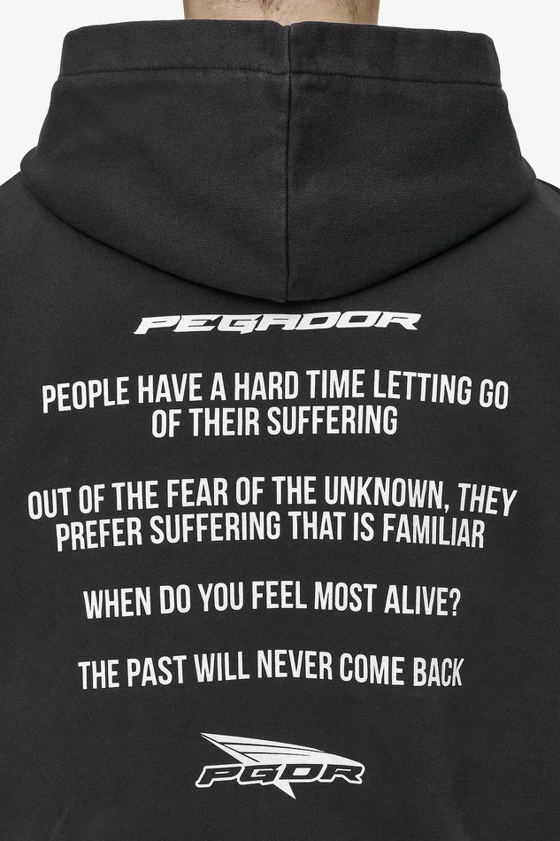 Men Pegador Zip Hoodies Dubose Oversized Sweat Jacket Vintage Black Men Pegador Zip Hoodies Dubose Oversized Sweat Jacket Vintage Black