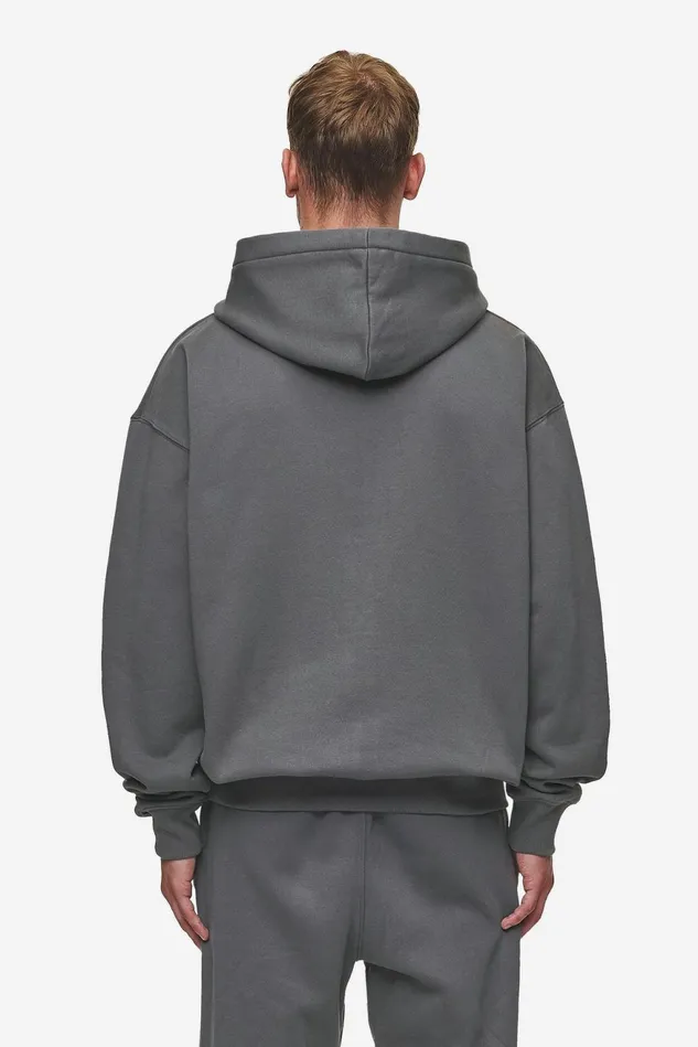 Men Pegador Zip Hoodies Logo Oversized Sweat Jacket Washed Anthracite