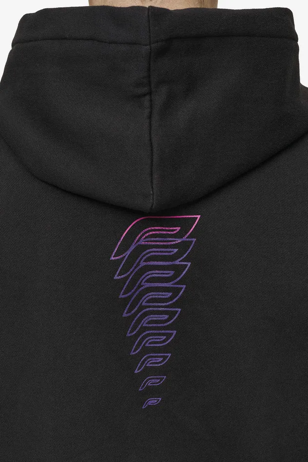 Men Pegador Zip Hoodies Saxon Oversized Sweat Jacket Washed Black Men Pegador Zip Hoodies Saxon Oversized Sweat Jacket Washed Black