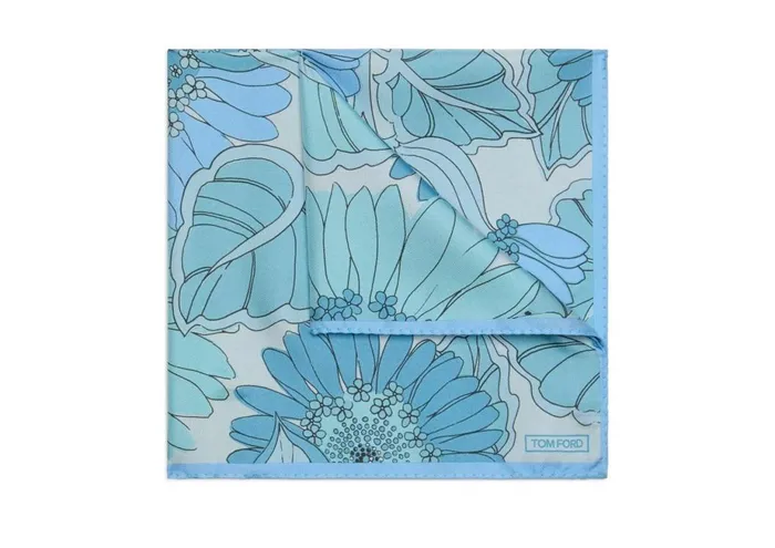 Men Pocket Squares Tom Ford 70039S Daisy Pocket Square