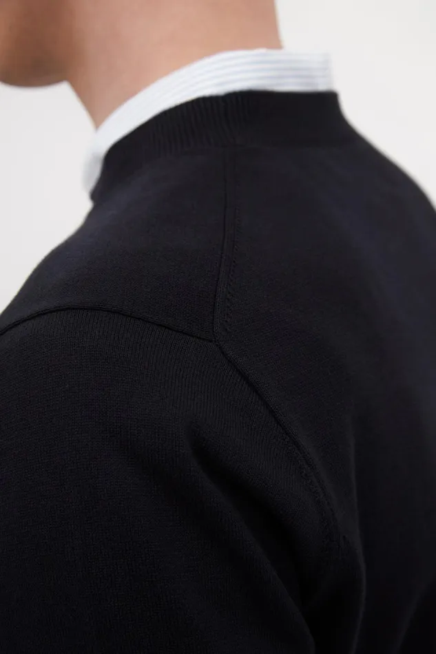Men Rhys Cotton Linen Tshirt Dark Navy Norse Projects Knitwear