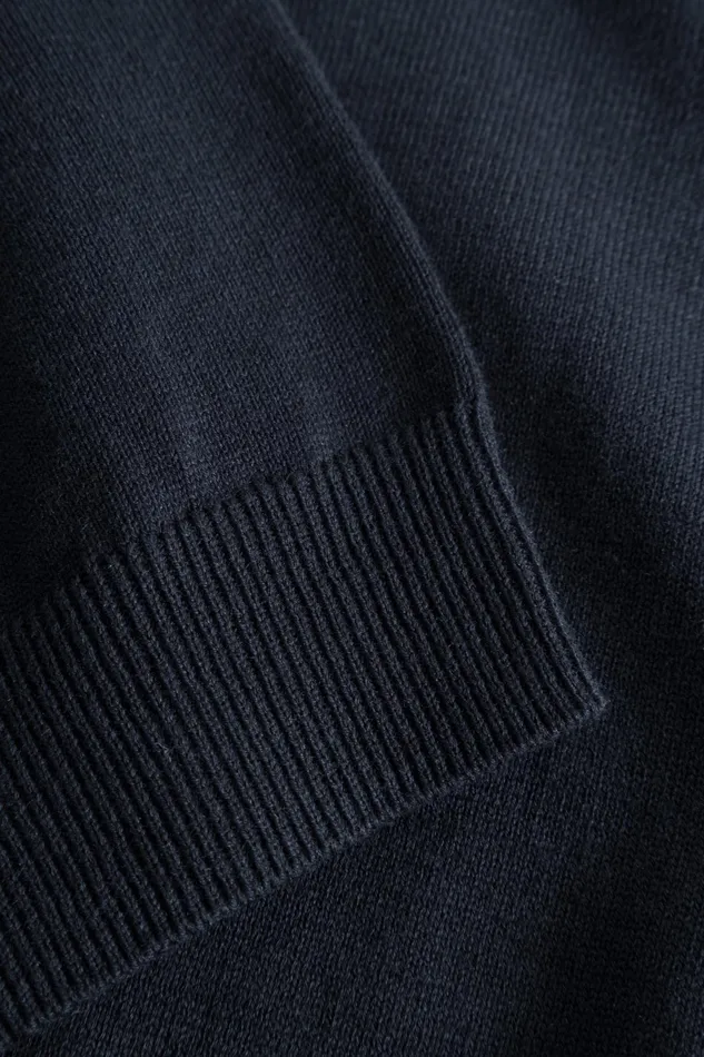 Men Rhys Cotton Linen Tshirt Dark Navy Norse Projects Knitwear