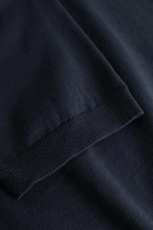 Men Rhys Cotton Linen Tshirt Dark Navy Norse Projects Knitwear