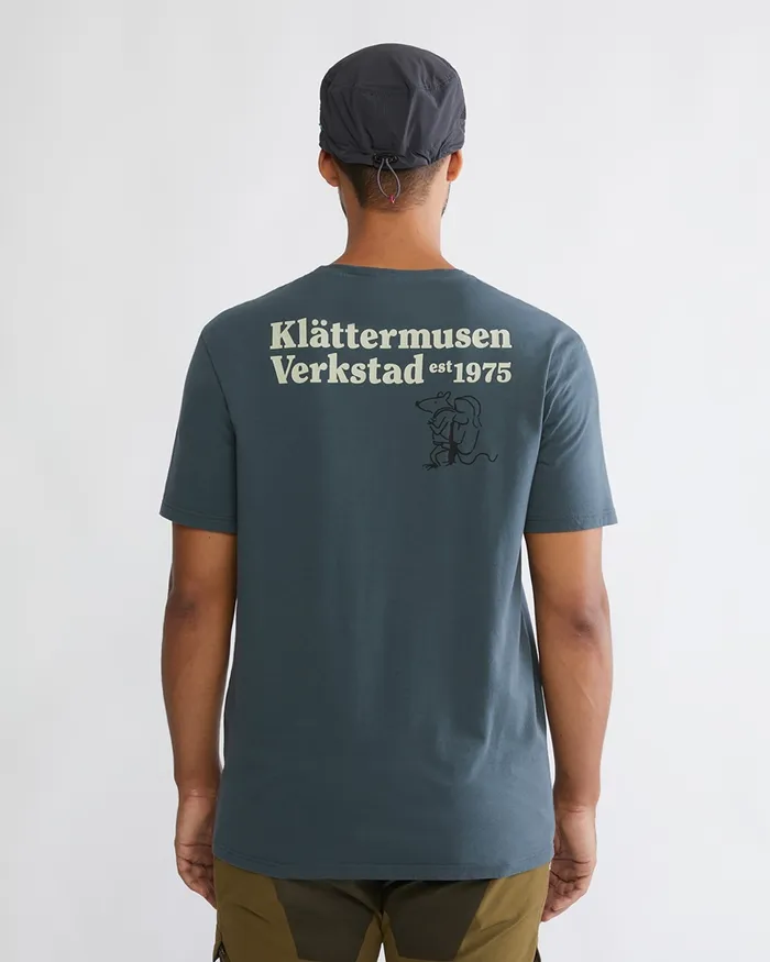 Men Runa Nomad Organic Cotton Short Sleeve Tee Pure Yellow Klttermusen TShirts