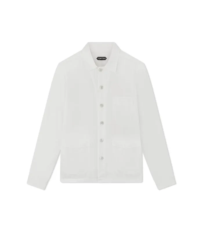 Men Shirts Tom Ford Lightweight Lyocell Overshirt