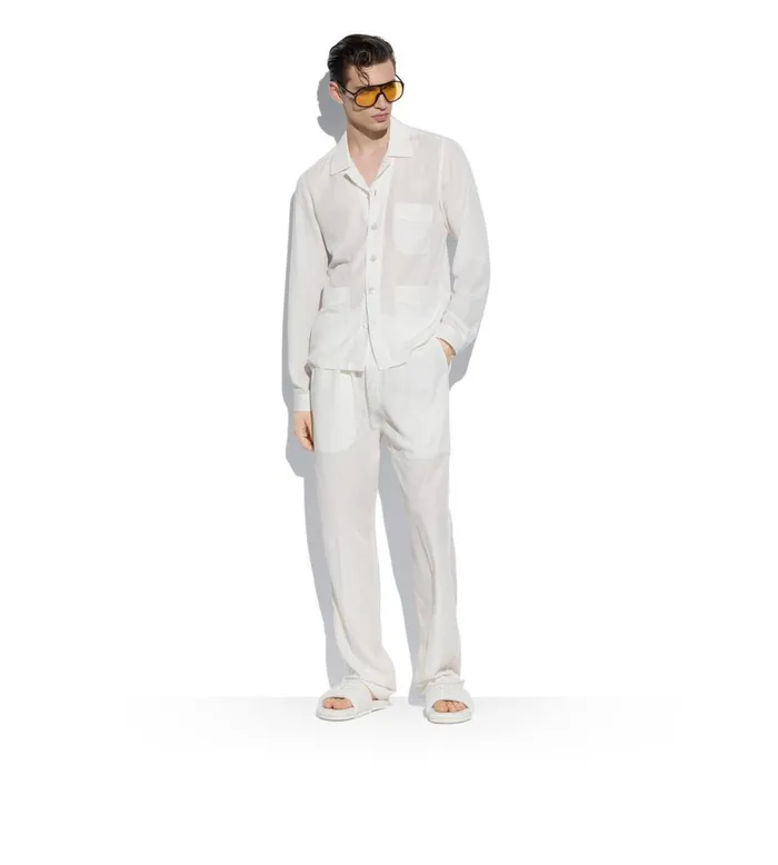 Men Shirts Tom Ford Lightweight Lyocell Overshirt Men Shirts Tom Ford Lightweight Lyocell Overshirt