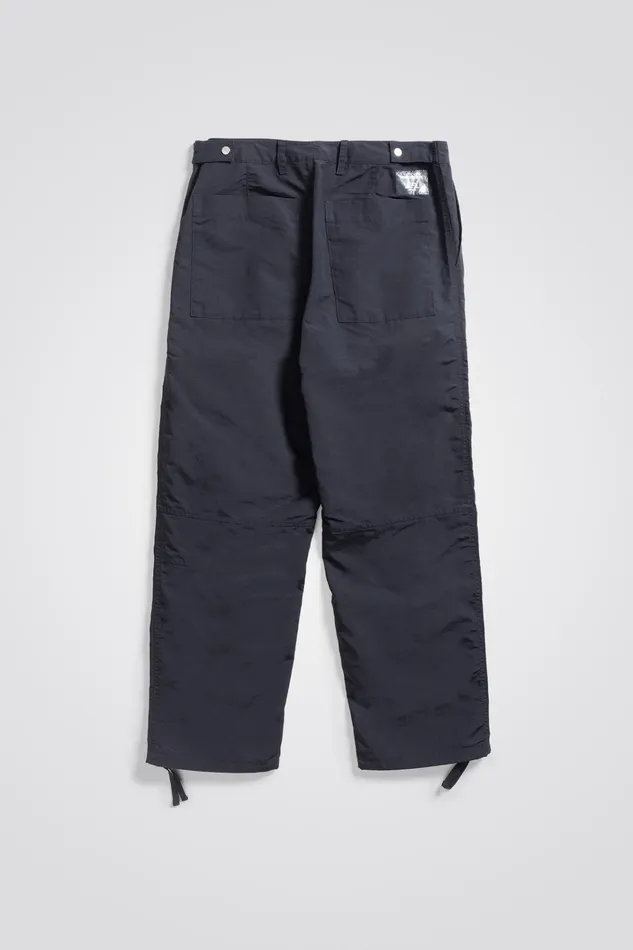 Men Sigur Waxed Nylon Fatigue Trouser Dark Navy Norse Projects Trousers