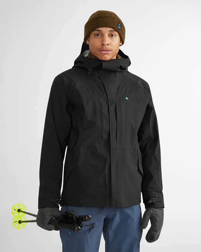 Men Skirner Waterproof Cutan Jacket Black Klttermusen Waterproof Jackets