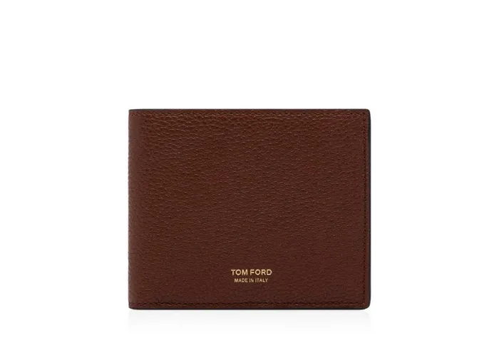 Men Small Leather Goods Tom Ford Grain Leather Classic Bifold Wallet