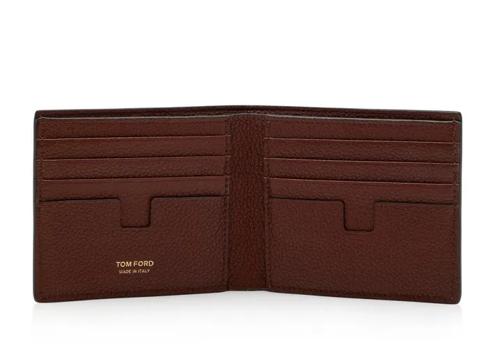 Men Small Leather Goods Tom Ford Grain Leather Classic Bifold Wallet Men Small Leather Goods Tom Ford Grain Leather Classic Bifold Wallet
