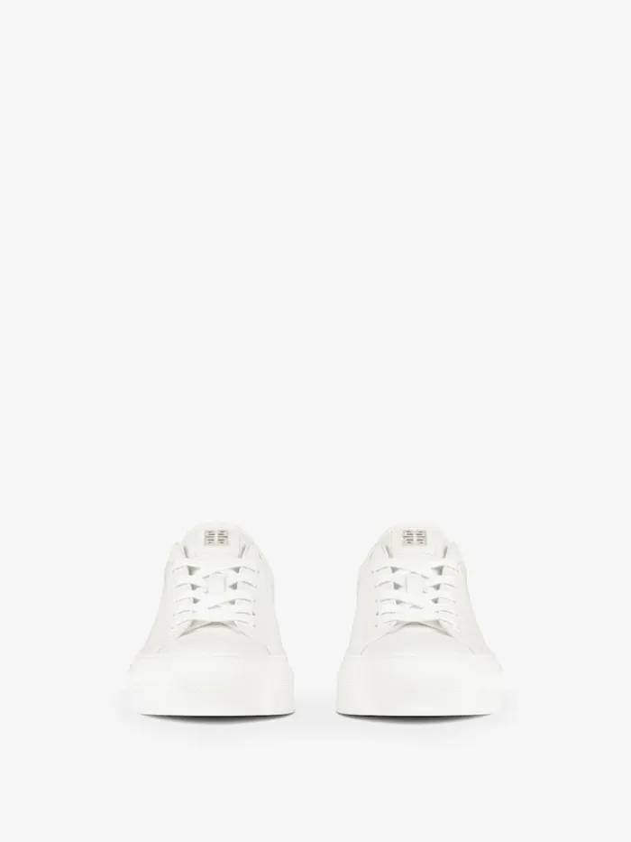 Men Sneakers Givenchy City Sport Sneakers In Leather Whiteblack