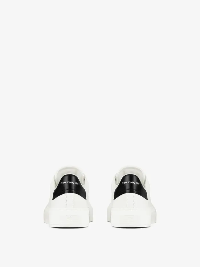 Men Sneakers Givenchy City Sport Sneakers In Leather Whiteblack