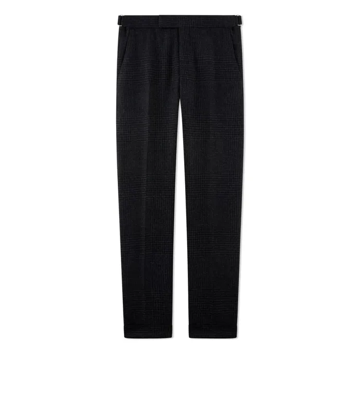 Men Suits Tom Ford Prince Of Wales Cooper Trouser Grey