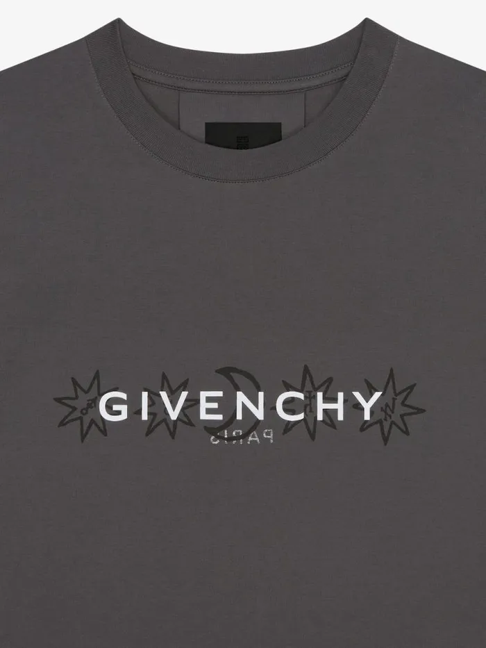 Men TShirts Givenchy GIVENCHY Reverse Tshirt In Cotton With Tarot Print Rosewood