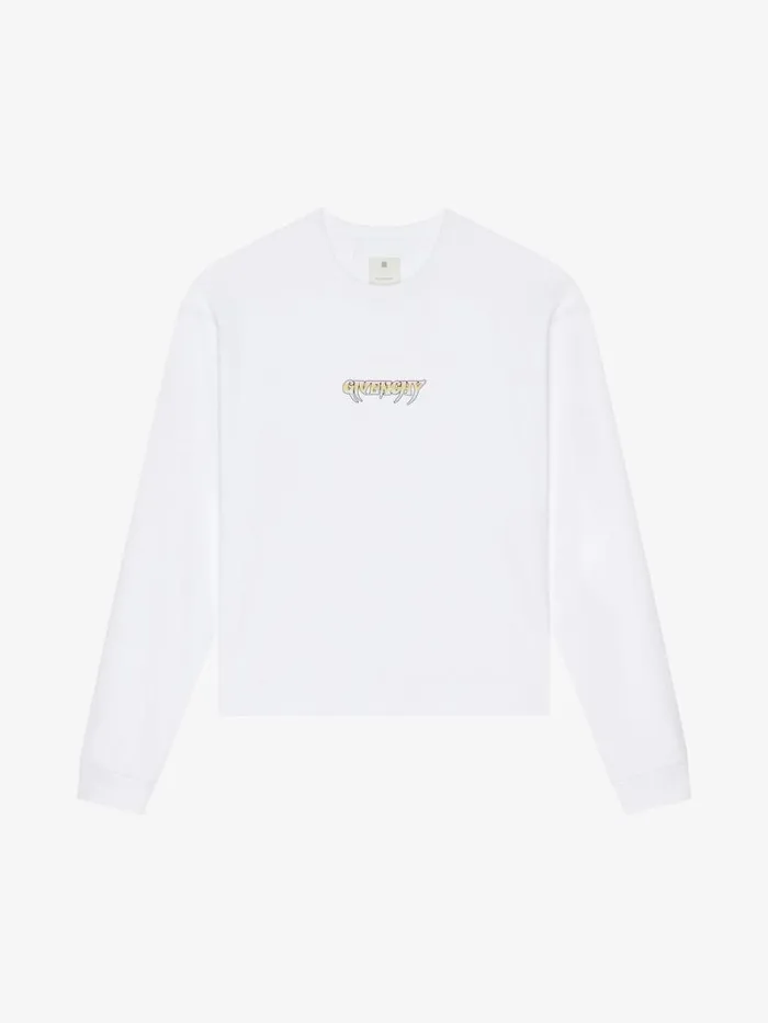 Men TShirts Givenchy GIVENCHY World Tour Boxy Fit Tshirt In Cotton White